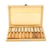 Kit di scalpelli con manico in legno ad alta durezza, 10 pezzi