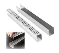 Kit Di Scarico A Canaletta Poco Profondo Per Esterni E Patio Scarico A Pavimento Sostitutivo In Acciaio Inox Per Uso Domestico Facile Da Installare Per Garage, Vialetti, Cortili, Hotel, Ville, Piazze(