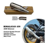 Kit Di Scarico AEW Per Royal Enfield New Himalayan 450, Silenziatore Inox Opaco