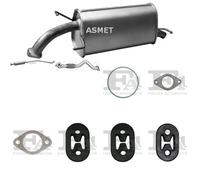 Kit di scarico ASMET per CHEVROLET Aveo Hatchback 1.1, 62 KW 1.1, 53 KW