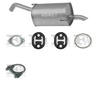 Kit di scarico ASMET per NISSAN Micra III Hatchback, K12 1.5, 48 KW 1.5, 60