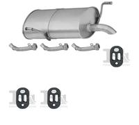 Kit di scarico ASMET per PEUGEOT 206 Combi 1.1, 44 KW 07/02 -