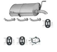 Kit di scarico ASMET per PEUGEOT 206 Combi 1.1, 44 KW 07/02 -