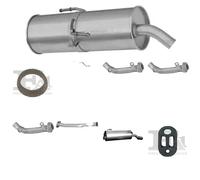 Kit di scarico POLMO per PEUGEOT 206 Hatchback 1.1, 44 KW 01/00 -, PEUGEOT