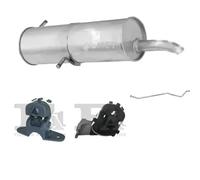 Kit di scarico ASMET per PEUGEOT 307 Hatchback 1.4, 55 KW 08/00- 09/03