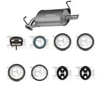 Kit di scarico ASMET per TOYOTA Corolla Hatchback, E10 1.6, 84 KW , TOYOTA