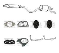 Kit di scarico BOSAL per FIAT Punto I Hatchback, Cabrio 1.2, 44 KW 1.2, 63