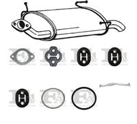 Kit di scarico BOSAL per NISSAN Primera II Hatchback, Sedan, P11 2.0, 66 KW