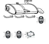 Kit di scarico BOSAL per PEUGEOT 206 Combi 1.1, 44 KW 07/02 -