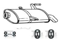 Kit di scarico BOSAL per PEUGEOT 206 Combi 1.4, 50 KW 07/02 -