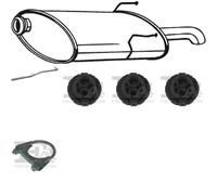 Kit di scarico BOSAL per PEUGEOT 406 Combi 2.0 , 66 KW