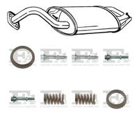 Kit di scarico BOSAL per TOYOTA Corolla Combi, E12 1.4, 71 KW , TOYOTA