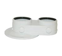 Kit di scarico fumi sdoppiato per caldaia Bianco