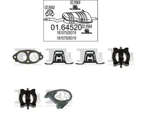 Kit di scarico MTS per BMW 318i Coupe, Cabrio, E46 2.0, 105 KW , BMW 318i