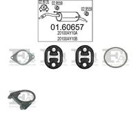 Kit di scarico MTS per NISSAN Micra III Hatchback, K12 1.5, 48 KW 1.5, 60