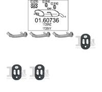 Kit di scarico MTS per PEUGEOT 206 Combi 1.1, 44 KW 07/02 -