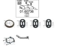 Tubo di scarico ASMET per PEUGEOT 206 Hatchback 1.6, 66 KW