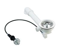 Kit di scarico per cestello con valvola eccentrica rotante da 8,9 cm, design spazioso e attacco di troppo pieno da 2,5 cm