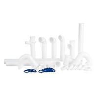 Kit di scarico per lavello da cucina, si adatta alla maggior parte dei lavelli, kit completo di riparazione per scarico della cucina, il kit idraulico per lavello può essere installato come trappola