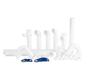 Kit di scarico per lavello da cucina, si adatta alla maggior parte dei lavelli, kit completo di riparazione per scarico della cucina, il kit idraulico per lavello può essere installato come trappola