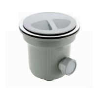 Kit di scarico per lavello, sifone di scarico per lavello da cucina, filtro a cestello in acciaio inox, adatto per cucina e bagno (185 mm)
