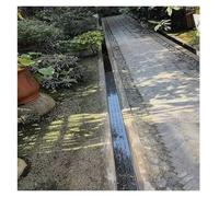 Kit di scarico per trincea in acciaio inossidabile, copertura di scarico per grondaie a forma di U, grondaia per cucina esterna, grondaia per terrazza, scarico doccia rettangolare per quartieri del