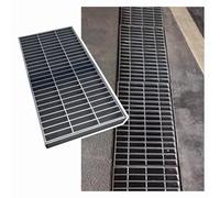 Kit di Scarico per vialetti Esterni in Acciaio Inossidabile 304, griglia di drenaggio per marciapiedi, Strade, Garage, Uso Industriale e municipale(100x40cm/39.4x15.7in)
