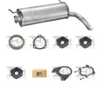 Kit di scarico POLMO per CITROEN AX Hatchback 1.0, 33 KW1.0, 37 KW