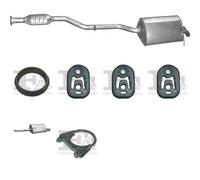Kit di scarico POLMO per Mercedes CLK 200 Cabrio, Coupe, C209 1.8, 120 kW