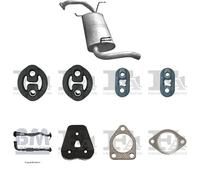 Kit di scarico POLMO per MITSUBISHI Space Star MPV 1.8, 90 KW 06/98- 05/00
