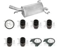 Kit di scarico POLMO per OPEL Corsa C Hatchback 1.7, 48 KW , OPEL Corsa C