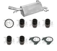 Kit di scarico POLMO per OPEL Corsa C Hatchback 1.7, 48 KW , OPEL Corsa C