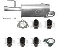Kit di scarico WALKER per OPEL Meriva A MPV 1.7, 74 KW 09/03- 05/10