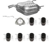 Kit di scarico POLMO per OPEL Vectra C Hatchback, Sedan 1.6, 74 KW 04/02 -