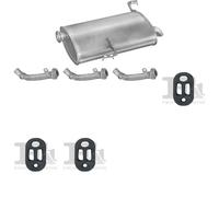 Kit di scarico POLMO per PEUGEOT 206 Combi 1.1, 44 KW 07/02 -