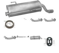 Kit di scarico POLMO per PEUGEOT 206 Hatchback 1.1, 44 KW 01/00 -, PEUGEOT