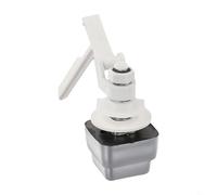 Kit di scarico WC Montaggio laterale Pulsante di viaggio Maniglia Leva Ricambio Argento Bianco Serbatoio WC Accessori Meccanismo di Risparmio Acqua Facile Installazione