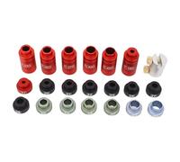 Kit di Scartamento dello Spazio di Ricarica Comparatore Set con 14 Inserti 6 Boccole per Strumento di Misurazione in Lega di Alluminio Calibri a Calibri .17 a .45 Calibri