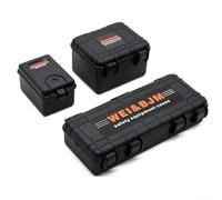 Kit di scatole decorative aggiornate per veicoli cingolati RC 1/10 da utilizzare con TRX4 SCX10 D90 per un maggiore fascino visivo (nero)