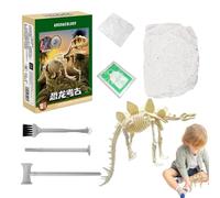 Kit di scavo dei dinosauri - puzzle scheletri, giocattolo di scavo, set di archeologia | Modello fossile 3D con ossa di dinosauro per imparare la scienza a casa e in classe