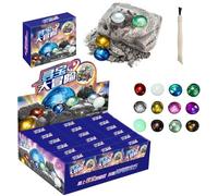 Kit di scavo di pietre preziose - Set per scavare rocce per bambini - Il kit per l'estrazione di cristalli coltiva la perseveranza, la capacità di pensare a se stessi, la capacità di concentrazione, l