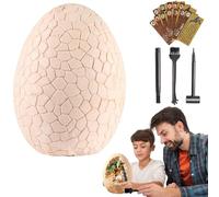 Kit di scavo di Uova di Dinosauro, Uova di Pasqua - Giocattoli creativi di Dinosauri con, scalpello, Pennello, Carte di apprendimento e Strumenti per Scoprire i Dinosauri