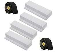 Kit di schiuma isolante CA a forma di U, kit di blocchi in schiuma per condizionatore d'aria, riempie efficacemente gli spazi tra il condizionatore d'aria a forma di U e il telaio della finestra (B)
