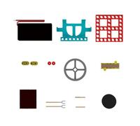 Kit di scienza auto-assemblaggio modello motore elettrico fisica tronco giocattolo formazione scuola giocattolo per studio fisico modello motore elettrico esperimento fisico modello auto-organizzatore
