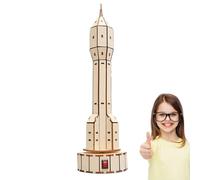 Kit di scienze 'educazione - Set per modellismo satellitare in legno, progetto di assemblaggio artigianale pratico, giocattoli didattici STEM per bambini | Divertimento della scuola a casa del rag