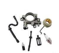 Kit di scintille per filtro carburante a molla per pompa dell'olio a vite senza fine compatibile con motoseghe 029 039 MS290 MS310 MS311 MS390, include tubo del carburante e tubo dell'olio per