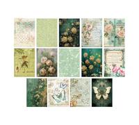 Kit di scrapbooking per journaling, kit di scrapbooking vintage | Carta a farfalla 3D per diario di album,Carta estetica per album per journaling, artigianato, diari e materiali artistic