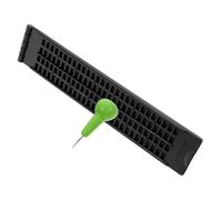 Kit di Scrittura Braille a 4 Righe 28 Caselle per Non Vedenti | PP e Acciaio Inossidabile, Leggero e Portatile, Simboli Incisi, per Scuole e Casa
