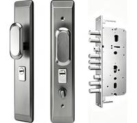 Kit di Serratura a Incasso Multipunto ad Alta Sicurezza per Porte, Sistema di Sicurezza Antifurto per la Casa(C+Inside Open)