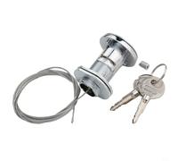Kit di serratura a sgancio rapido per porta del garage con cilindro con chiave e cavo in acciaio, accesso per porte da garage senza ingresso laterale
